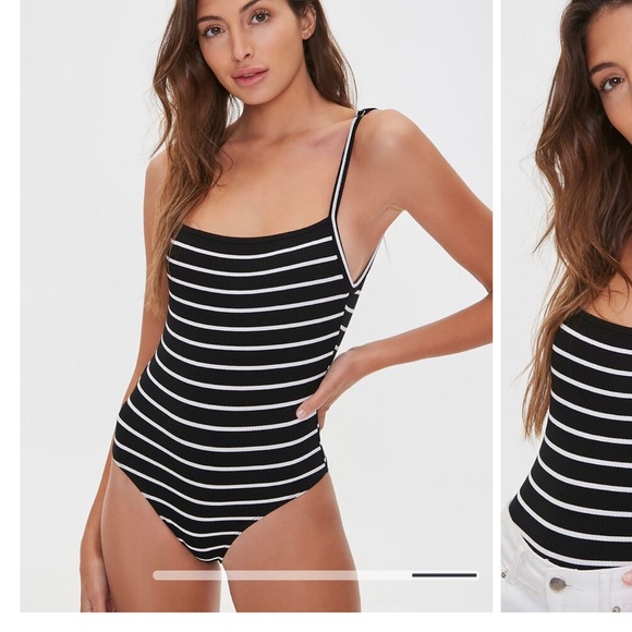 F21 ribbed cami bodysuit - Picture 4 of 8